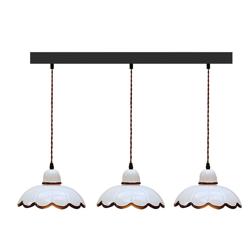 Calvrane Metal Scalloped Pendant Light
