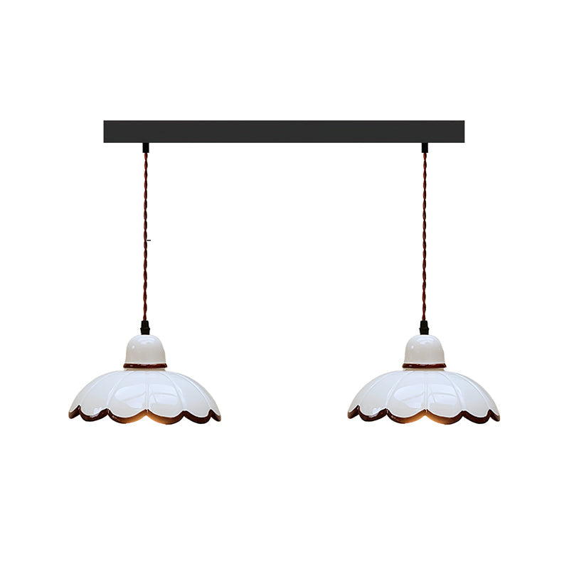 Calvrane Metal Scalloped Pendant Light