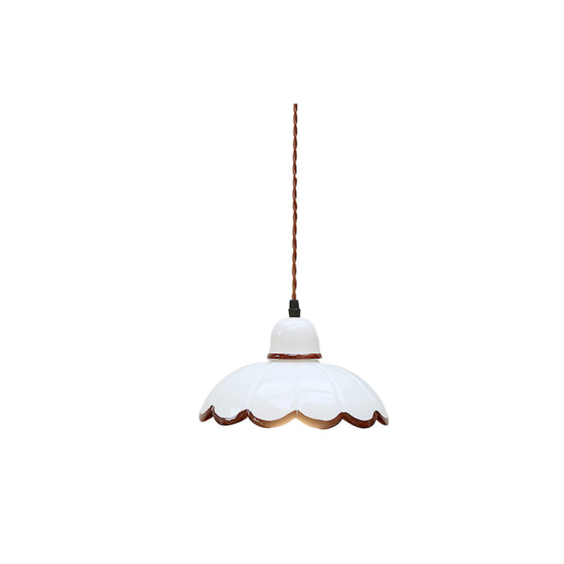 Calvrane Metal Scalloped Pendant Light