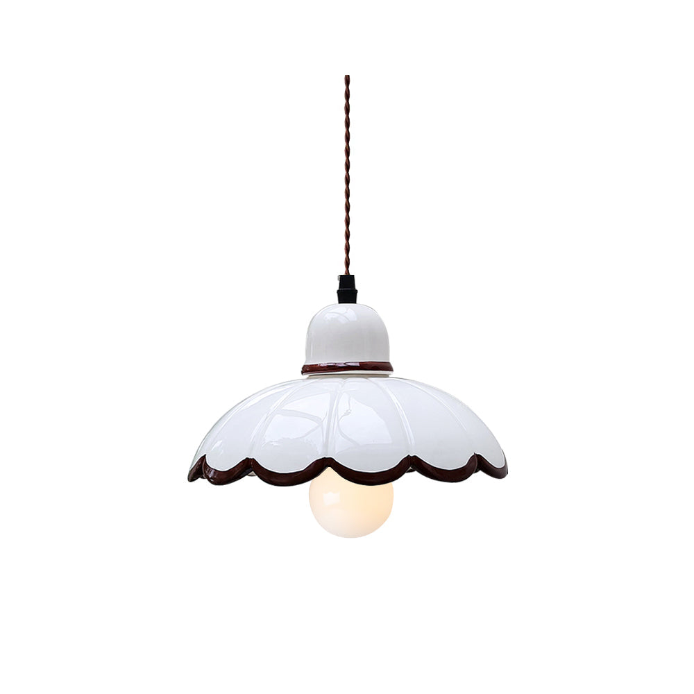 Calvrane Metal Scalloped Pendant Light