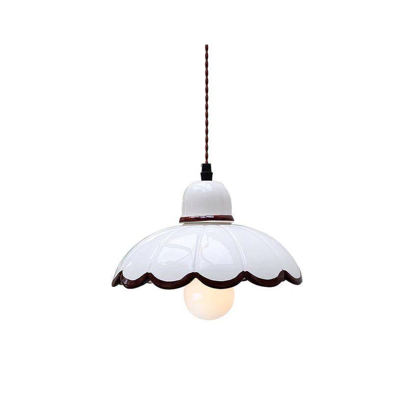 Calvrane Metal Scalloped Pendant Light
