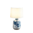 Blue & White Ceramic Ginger Jar Table Lamp