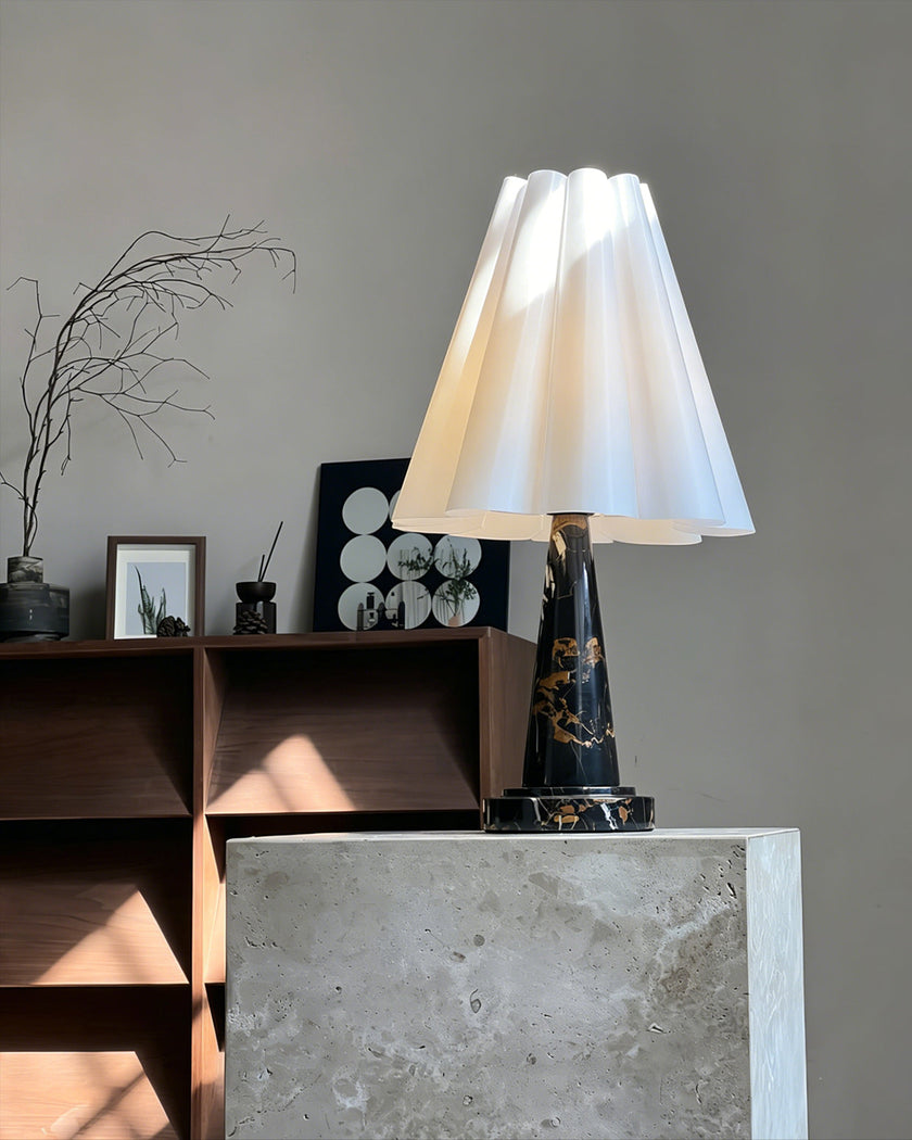 Calvrane Marble Cone Table Lamp