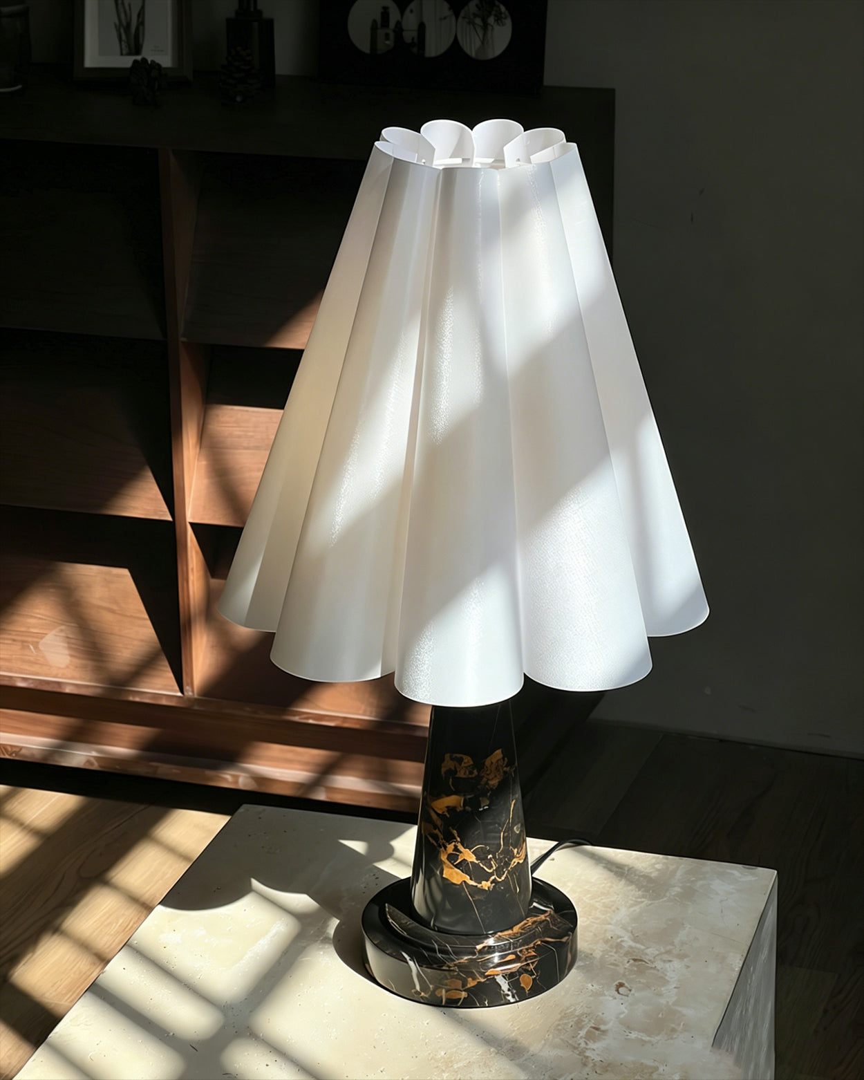 Calvrane Marble Cone Table Lamp