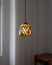 Calvrane Stained Glass Floral Pendant Light