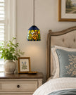 Calvrane Stained Glass Floral Pendant Light