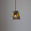 Calvrane Stained Glass Floral Pendant Light