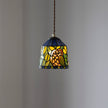 Calvrane Stained Glass Floral Pendant Light