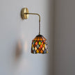 Calvrane Stained Glass Floral Wall Sconce