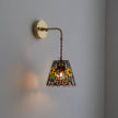 Calvrane Stained Glass Floral Wall Sconce