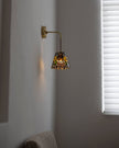 Calvrane Stained Glass Floral Wall Sconce