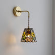 Calvrane Stained Glass Floral Wall Sconce