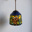 Calvrane Stained Glass Floral Wall Sconce