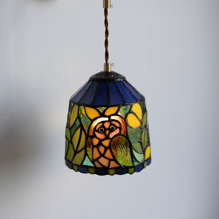 Calvrane Stained Glass Floral Wall Sconce