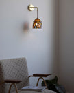 Calvrane Stained Glass Floral Wall Sconce