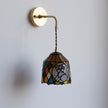 Calvrane Stained Glass Floral Wall Sconce