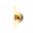 Brass Vintage Dual-Cylinder Glass Wall Sconce