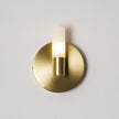 Brass Vintage Dual-Cylinder Glass Wall Sconce