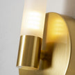 Brass Vintage Dual-Cylinder Glass Wall Sconce