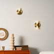 Brass Vintage Dual-Cylinder Glass Wall Sconce