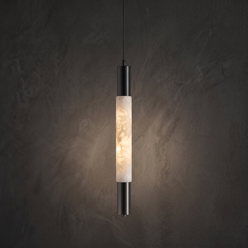Calvrane Alabaster Tube Pendant Light