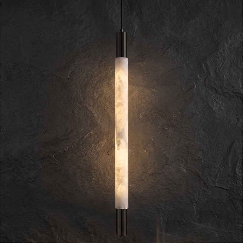Calvrane Alabaster Tube Pendant Light