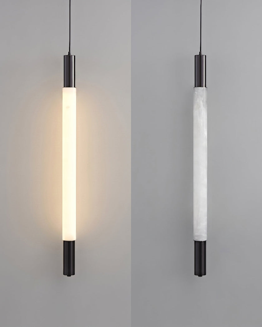 Calvrane Alabaster Tube Pendant Light