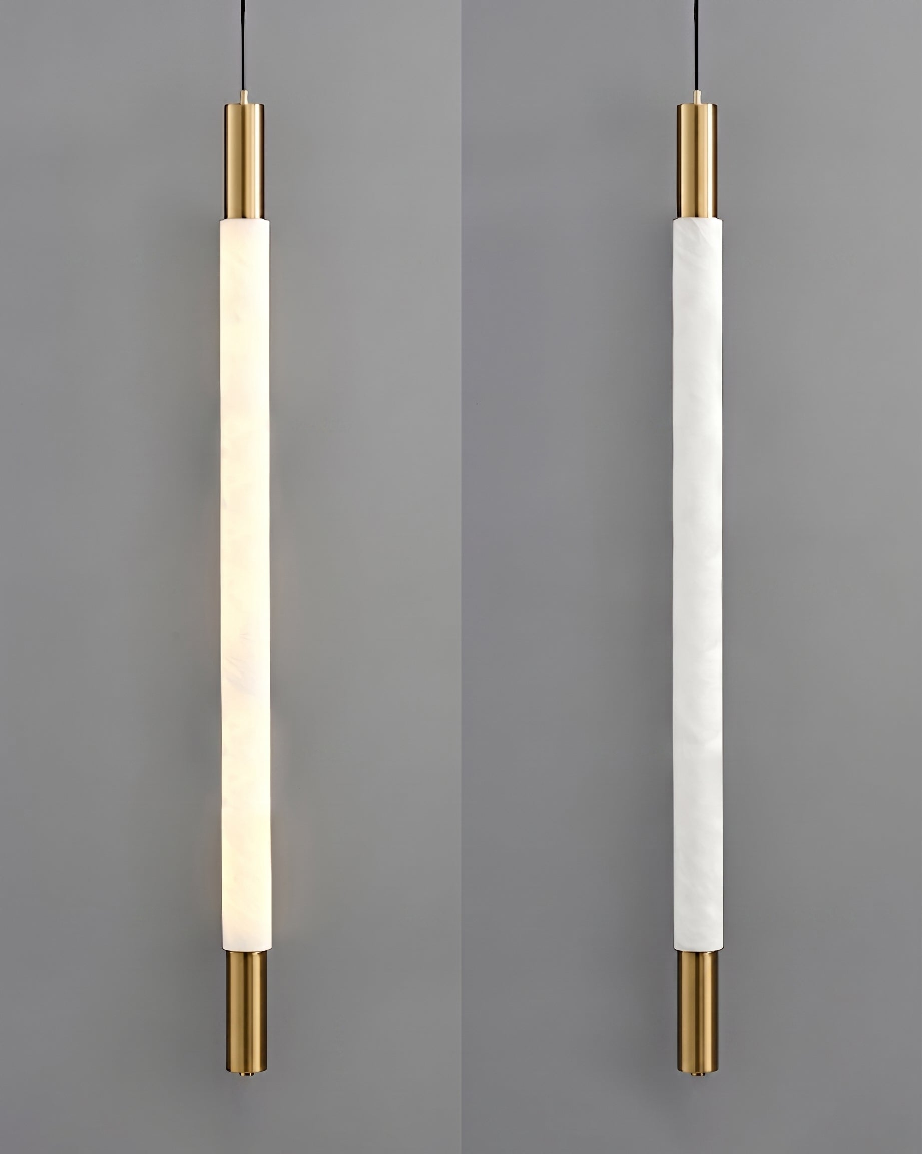 Calvrane Alabaster Tube Pendant Light