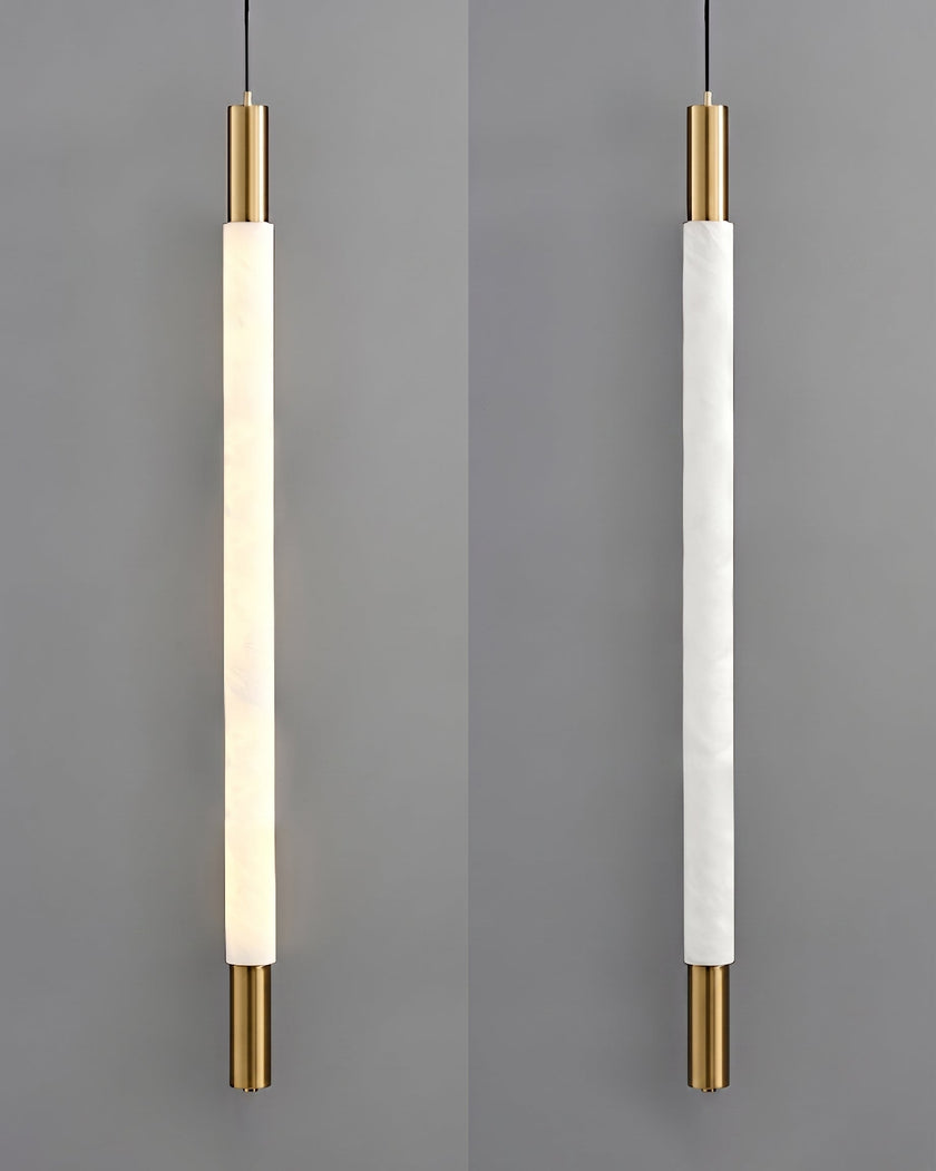 Calvrane Alabaster Tube Pendant Light