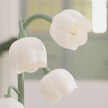 Art Deco Orchid Pattern Metal Table Lamp