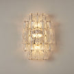 Calvrane Ribbed Glass Tiered Wall Sconce
