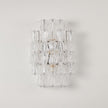 Calvrane Ribbed Glass Tiered Wall Sconce