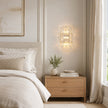 Calvrane Ribbed Glass Tiered Wall Sconce