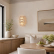 Calvrane Ribbed Glass Tiered Wall Sconce