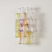 Calvrane Ribbed Glass Tiered Wall Sconce