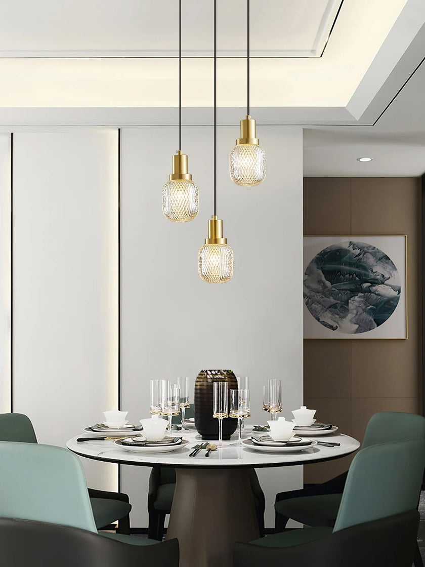 Crystal Glass Perfume Bottle Pendant Light