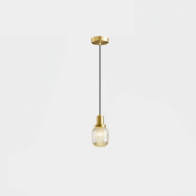 Crystal Glass Perfume Bottle Pendant Light