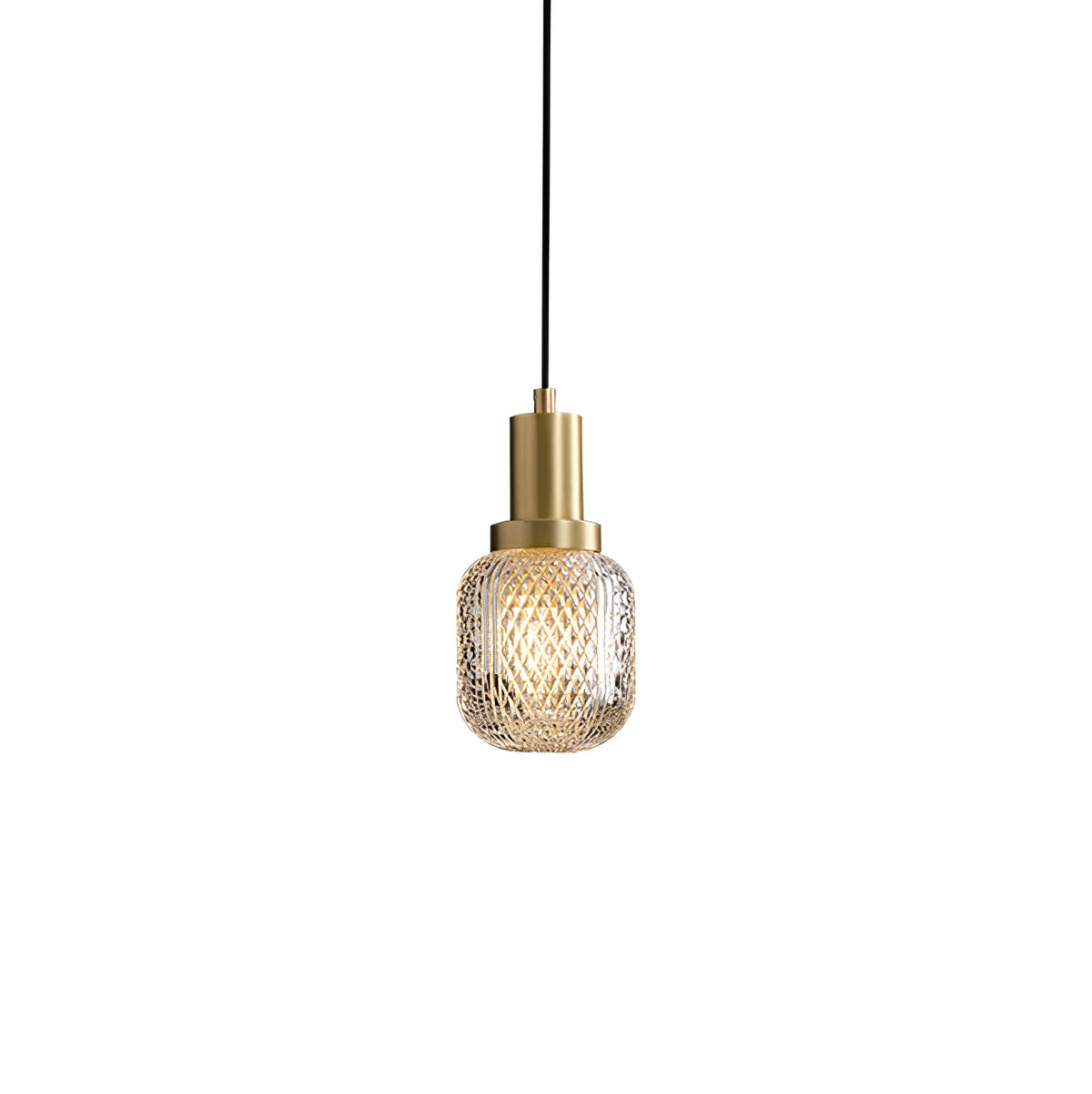 Crystal Glass Perfume Bottle Pendant Light