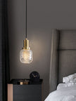 Crystal Glass Perfume Bottle Pendant Light