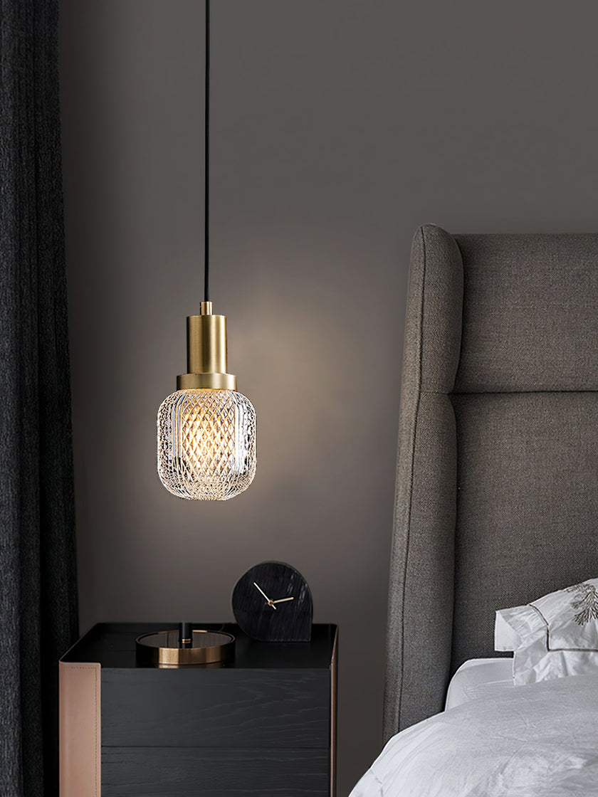 Crystal Glass Perfume Bottle Pendant Light