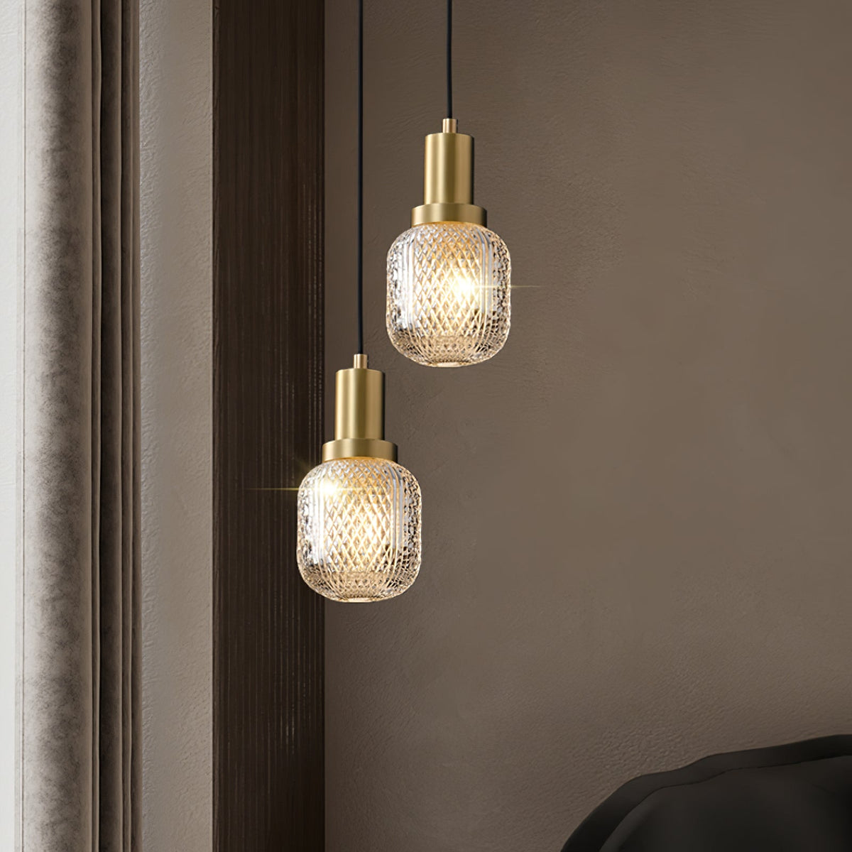 Crystal Glass Perfume Bottle Pendant Light