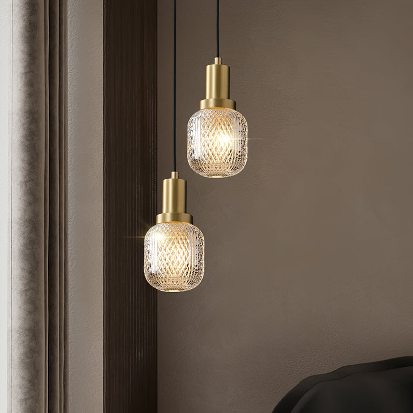 Crystal Glass Perfume Bottle Pendant Light