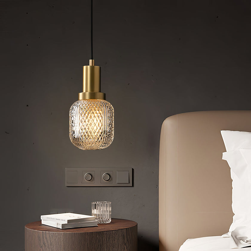 Crystal Glass Perfume Bottle Pendant Light