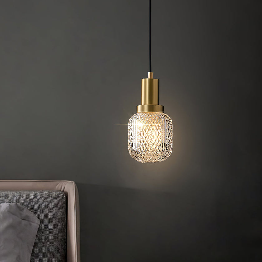 Crystal Glass Perfume Bottle Pendant Light