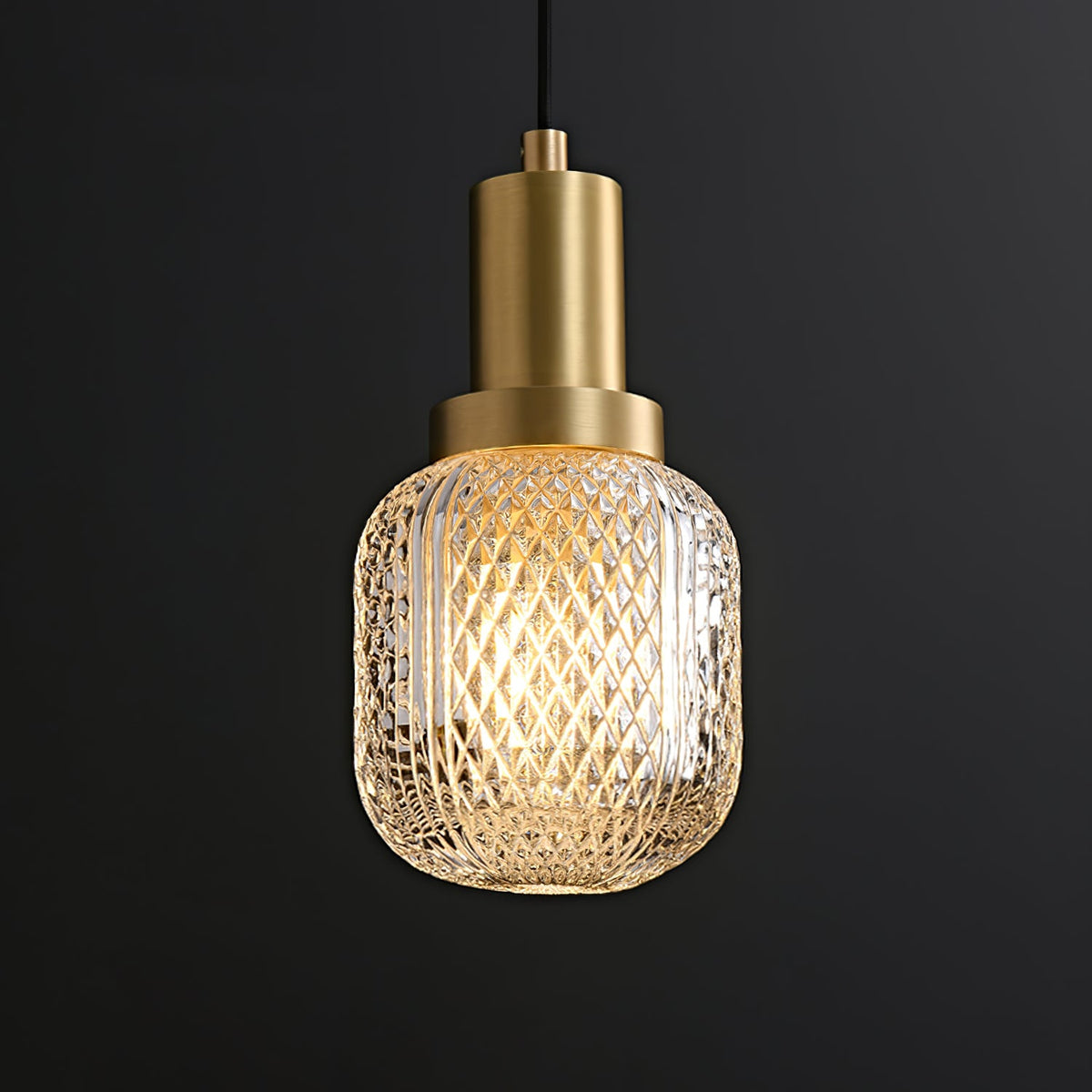 Crystal Glass Perfume Bottle Pendant Light