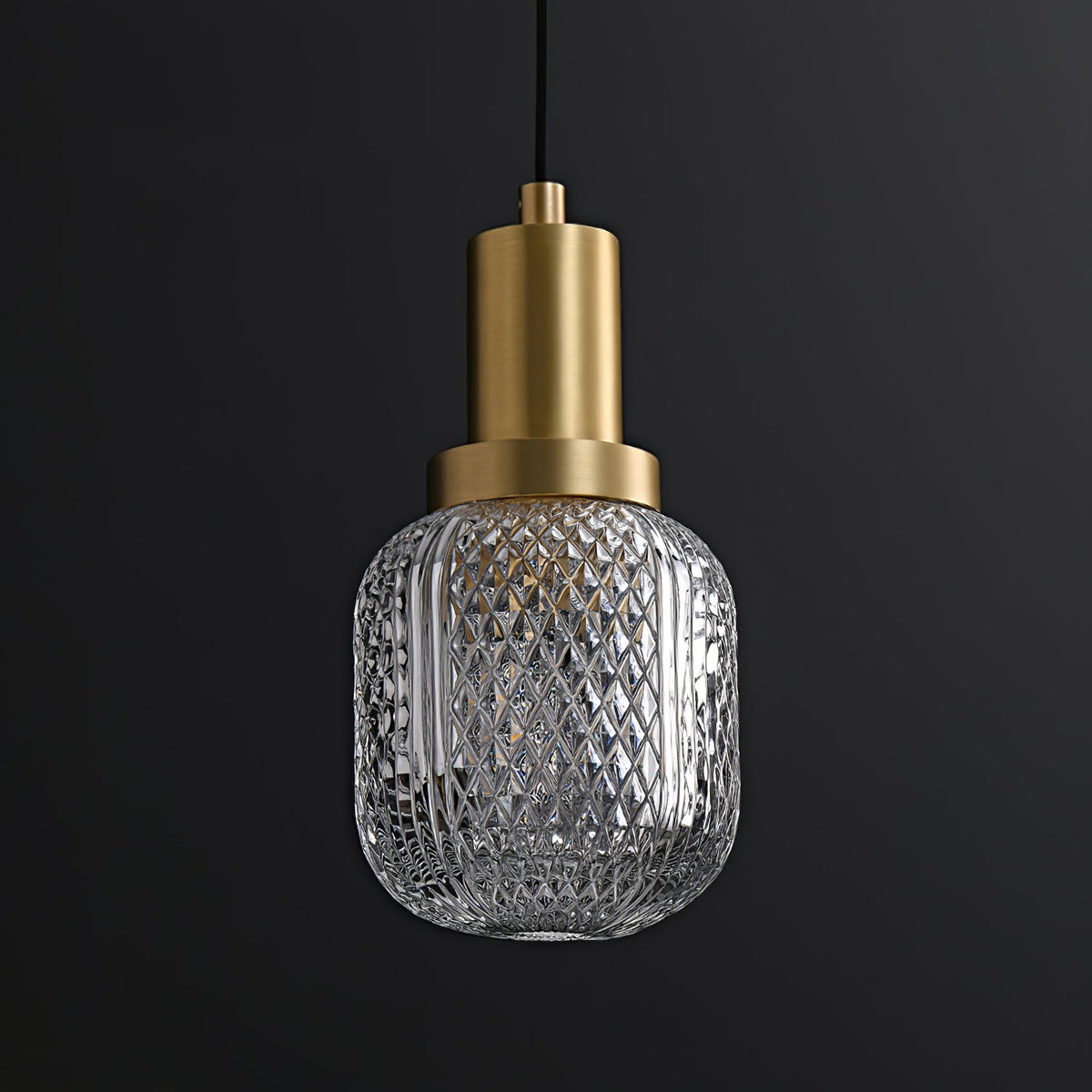 Crystal Glass Perfume Bottle Pendant Light