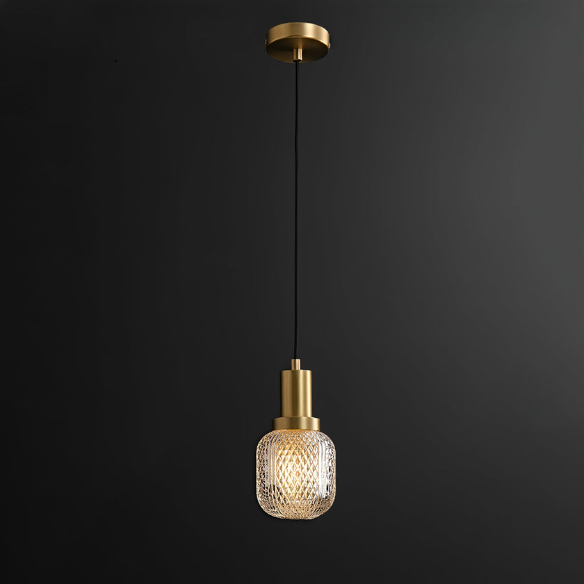 Crystal Glass Perfume Bottle Pendant Light