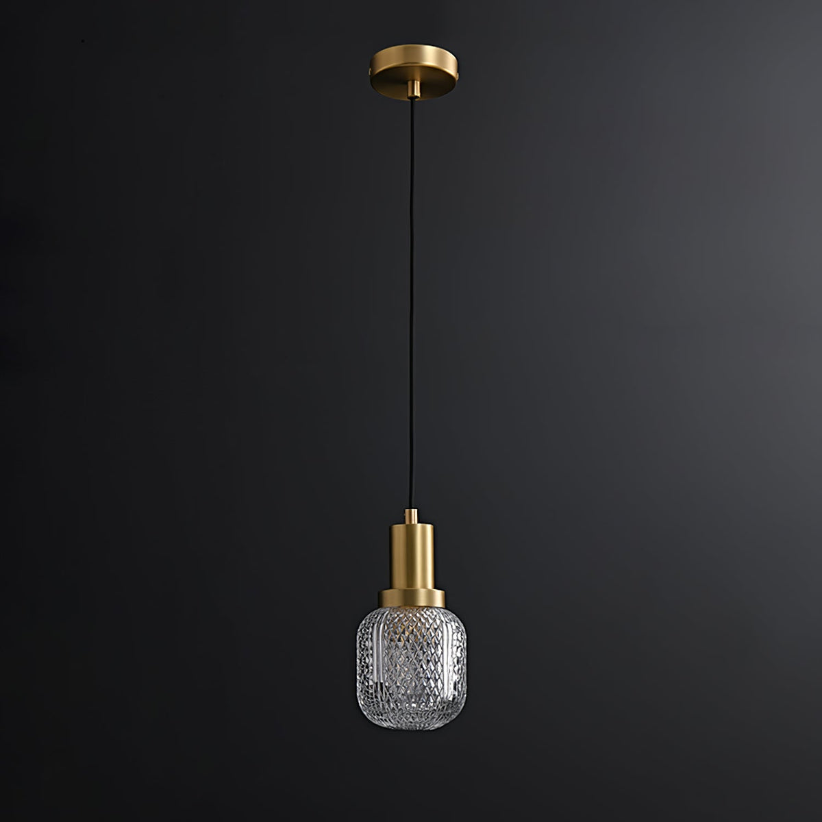 Crystal Glass Perfume Bottle Pendant Light