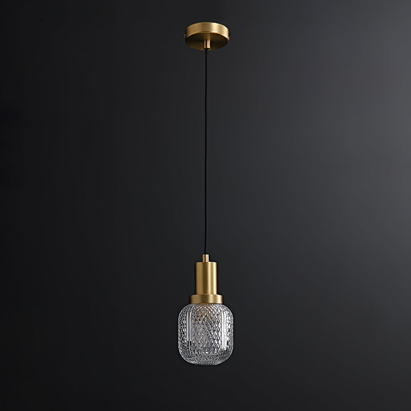 Crystal Glass Perfume Bottle Pendant Light