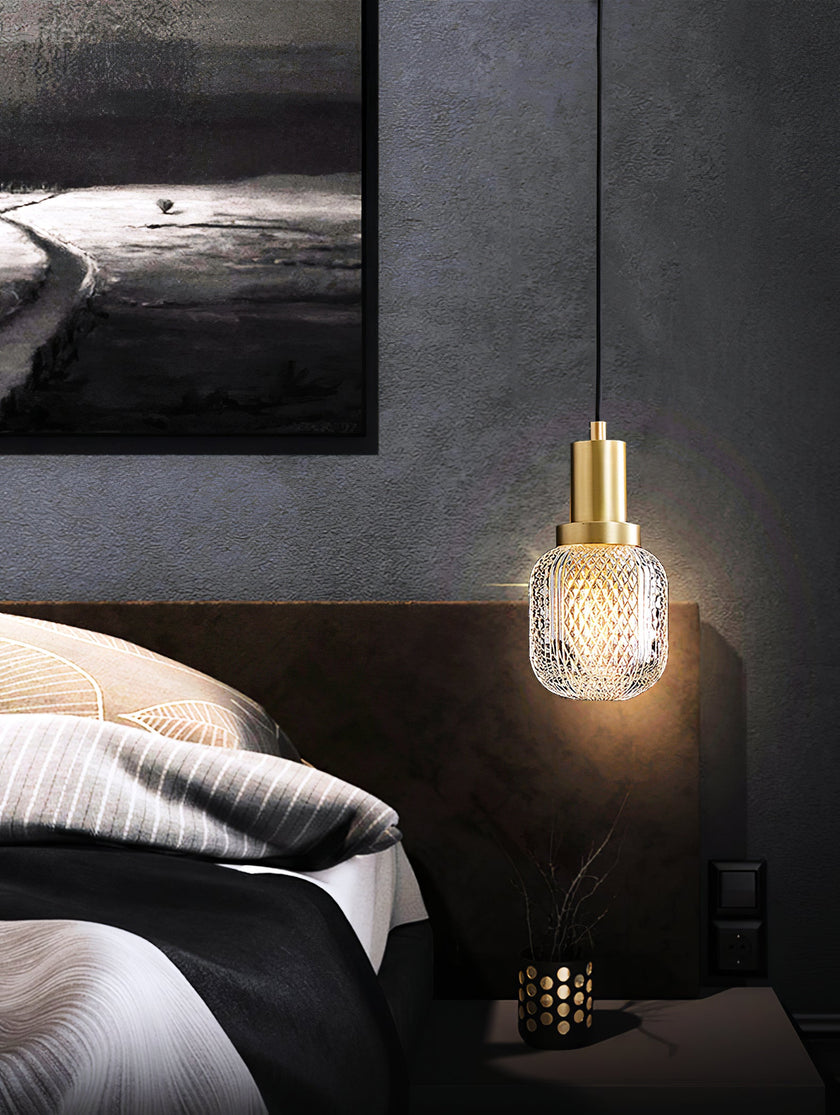Crystal Glass Perfume Bottle Pendant Light